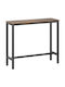 Bar Table Metal Brown 120x40x100cm
