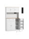 Lower Oven Cabinet White 100x40x173cm