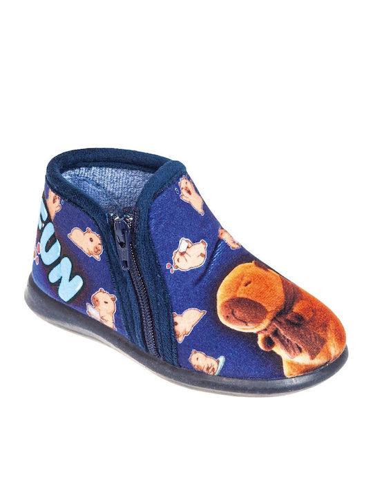 Capybara Kinderhausschuhe Stiefel Blaue