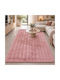 Rectangular Pink Living Room Rug 180x220cm