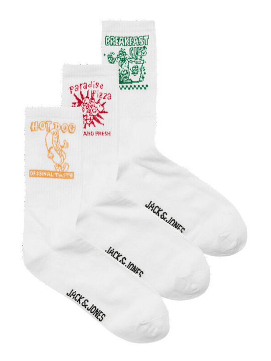 Jack & Jones Tennis Socks White 3 Pairs