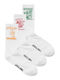 Jack & Jones Tennis Socks White 3 Pairs