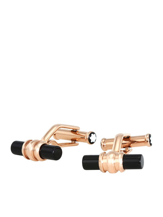 MontBlanc Twins Butoni din Otel in Culoare Rose Gold