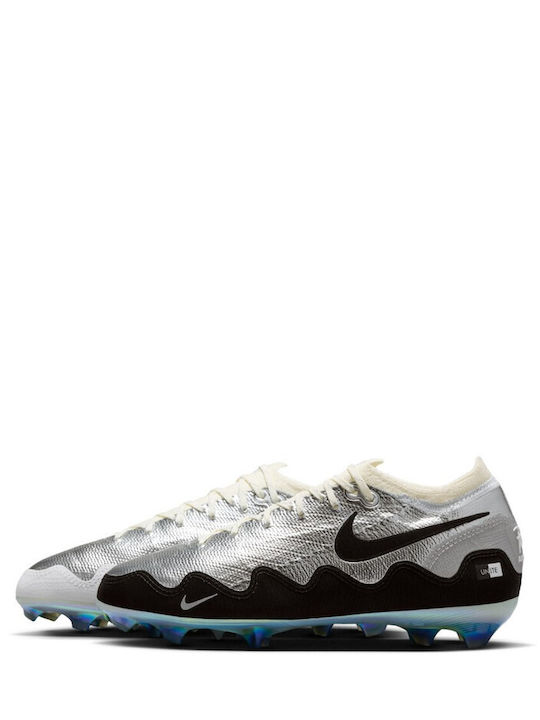 Mercurial Zoom Vapor 16 Elite X Patta FG Детски Футболни Обувки с Бутони Бели