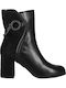 Wildleder Stiefeletten Damen Schwarz