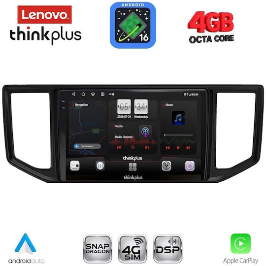 Lenovo Автомобилна Аудио Система за Volkswagen Crafter 2017-2026 (Bluetooth/USB/Вграден Wi-Fi/GPS/Apple CarPlay/Android Auto) с Touch Screen 10"