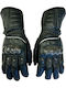 Shift SFT M1 Herren Leder Motorradhandschuhe Schwarz