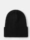 Beanie Unisex Σκούφος Πλεκτός σε Μαύρο χρώμα