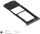 Suport Tavă SIM Samsung A23 5g A236 Slot Card Microsd Single SIM Cu Instrument Ejector SIM Inclus Negru