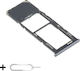 Suport Tăvi SIM Samsung Galaxy A13 5G A136 Slot Card Microsd Single SIM Cu Cheie Inclusă Negru