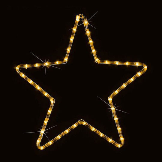 205681 Stele Decorative De Crăciun Impermeabile Cu Lumină LED Din Plastic 56x56cm 2 Bucăți