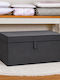 Alas Home Текстилна Кутия За Съхранение С Капак Сива 60x40x30см