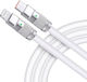 Leewello Leewello USB Typ-C Kabel Männlich Weiß 3m