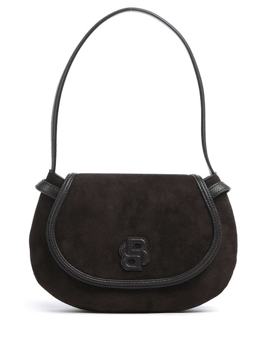 Anett Leather Women's Flap Bag Suede Brown