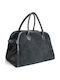 Leather Women's Tote Bag Suede Black