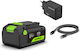 Greenworks Greenworks 24V Werkzeugbatterie mit 4Ah Batteriekapazität