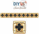 Edelstahl Elemente Diy Armband Kreuz Schwarz