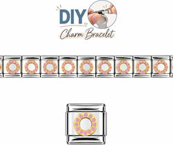 Steel Elements Diy Bracelet Pink Circle Steel Elements Diy Bracelet Pink Circle