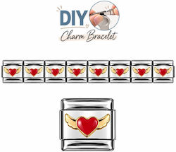 Steel Elements Diy Bracelet Heart Feathers Steel Elements Diy Bracelet Heart Feathers