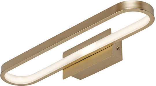 Rabalux Modern Bathroom Wall Lamp with Integrated LED and Natural White Light Gold