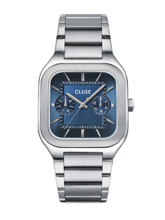 Cluse Men's Watch 35mm Battery with Stainless Steel Bracelet Blue/Silver