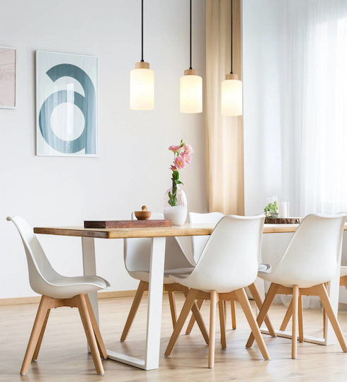Globo Lighting Κρεμαστό Φωτιστικό Καφέ