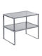 Songmics Tabletop Metal Rack 23x32x16 cm, 2 Pieces, Silver