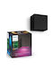 Philips Resonate Wandmontiertes Außenstrahler LED IP44 8W mit Warmweißem Licht 13x13x22cm