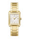 Women's Watch 22.4mm Battery with Steel Bracelet White/Gold