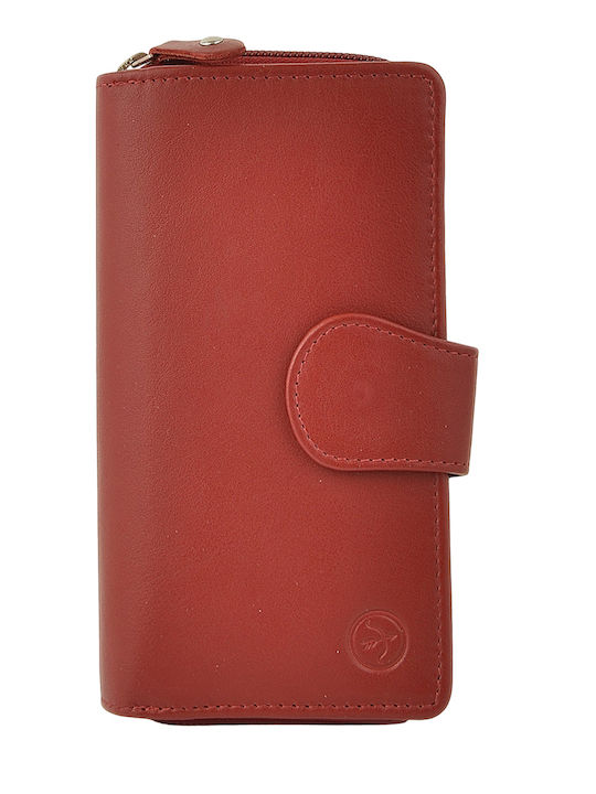 Daston Мъжки кожен портфейл с RFID Червен Daston Мъжки кожен портфейл с RFID Червен