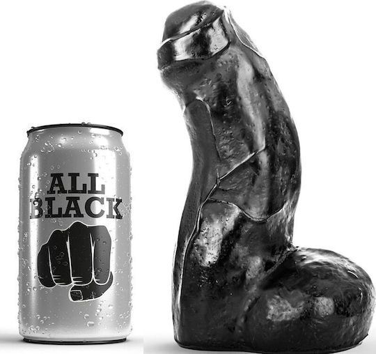 All Black Dong Realistischer Dildo Schwarz