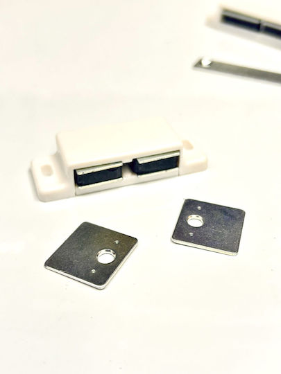 Magnete Für Doppeltes Möbel Tür Weiß 59x21x13.5mm Ferrit 2.2kg