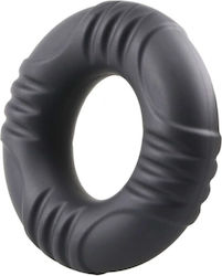 Cock Ring Liquid Silicone No.3 Strong Erection Black