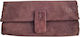 Kalliopi Silver Leder Tabaktasche Braun mit Magnetverschluss 16,5x7,5cm