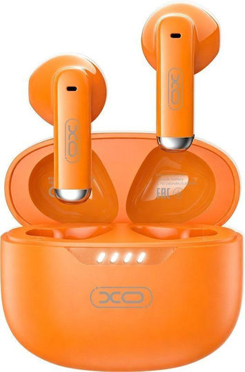 XO G50 Earbud Căști Bluetooth Handsfree cu Husă de Încărcare Portocalii