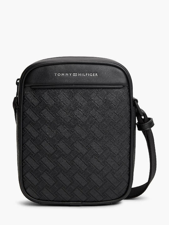 Herren Schulter / Crossbody Tasche Schwarz