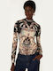 Women's Blouse Long Sleeve Floral Multicolour