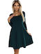 Maxi Damenkleid Flaschengrün