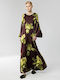 Sommer Wickel Damenkleid Blumen