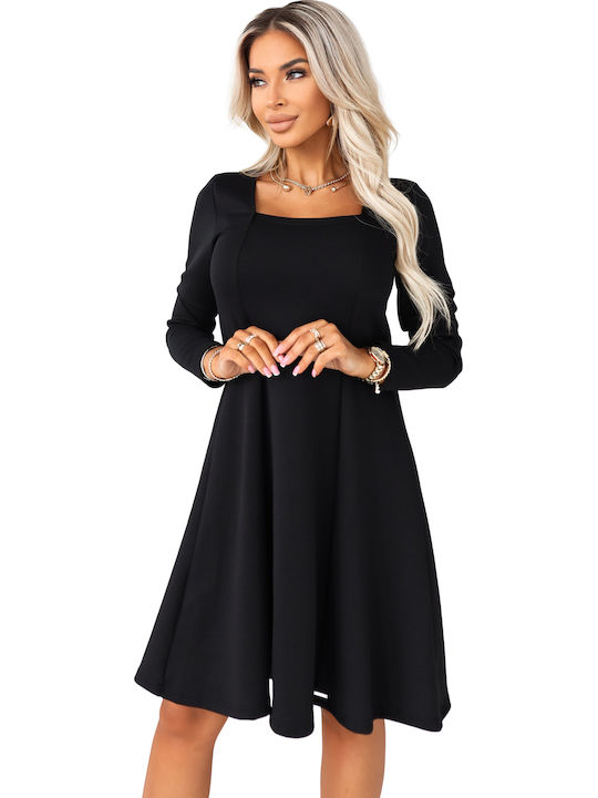 Numoco Summer Maxi T-Shirt Dress Black