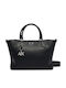 Fabric Women's Handbag Black
