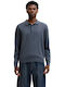 Basic Polo Herrenblusen Langarm Turbulence Blau