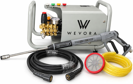 Wevora Hydroforce Pro 130 Electric Pressure Washer 2400W with Pressure 130bar and Metal Pump