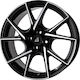Alutec Adx.01 7.0x17 4x98 Offsetul Jantei 37 Negru
