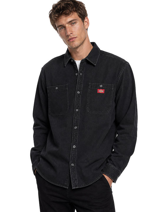 Dickies Langärmeliges Denim-Hemd Schwarz