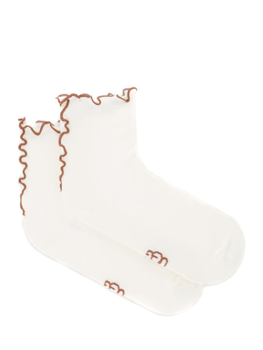 UGG Дамски Чорапи Екрю-Кафяви