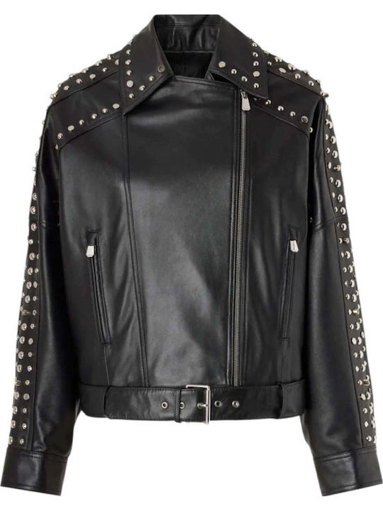Дамско кожено Biker яке Camelia