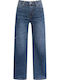 Celestino Women's Jeans Strass Beads Blue