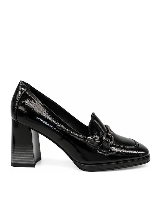 Heels in Patent Leather with Medium Heel Black WM-MP70010-1-27HH-BLACK