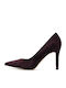Suede Pumps Mit Hochem Absatz Lila